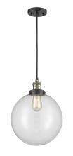 Innovations Lighting 201C-BAB-G202-12 - Beacon - 1 Light - 12 inch - Black Antique Brass - Cord hung - Mini Pendant