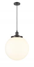 Innovations Lighting 201C-OB-G201-14 - Beacon - 1 Light - 14 inch - Oil Rubbed Bronze - Cord hung - Mini Pendant