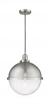 Innovations Lighting 201C-SN-HFS-124-SN - Hampden - 1 Light - 13 inch - Brushed Satin Nickel - Cord hung - Pendant