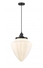 Innovations Lighting 201CSW-BK-G661-12 - Bridgeton - 1 Light - 16 inch - Matte Black - Cord hung - Mini Pendant