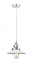 Innovations Lighting 201CSW-PC-G1 - Halophane - 1 Light - 9 inch - Polished Chrome - Cord hung - Mini Pendant