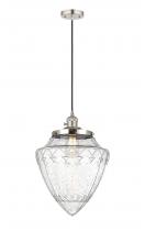 Innovations Lighting 201CSW-PN-G664-12 - Bridgeton - 1 Light - 16 inch - Polished Nickel - Cord hung - Mini Pendant