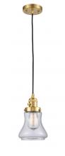 Innovations Lighting 201CSW-SG-G192 - Bellmont - 1 Light - 6 inch - Satin Gold - Cord hung - Mini Pendant