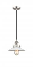 Innovations Lighting 201CSW-SN-G1 - Halophane - 1 Light - 9 inch - Brushed Satin Nickel - Cord hung - Mini Pendant