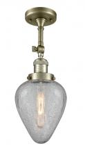  201F-AB-G165 - Geneseo - 1 Light - 7 inch - Antique Brass - Semi-Flush Mount