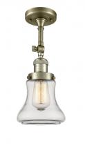  201F-AB-G192 - Bellmont - 1 Light - 6 inch - Antique Brass - Semi-Flush Mount