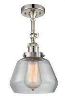 Innovations Lighting 201F-PN-G172-LED - Fulton - 1 Light - 7 inch - Polished Nickel - Semi-Flush Mount