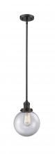 Innovations Lighting 201S-OB-G202-8-LED - Beacon - 1 Light - 8 inch - Oil Rubbed Bronze - Stem Hung - Mini Pendant