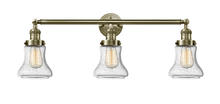  205-AB-G194 - Bellmont - 3 Light - 30 inch - Antique Brass - Bath Vanity Light