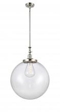 Innovations Lighting 206-PN-G202-18 - Beacon - 1 Light - 18 inch - Polished Nickel - Stem Hung - Mini Pendant