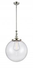 Innovations Lighting 206-PN-G204-16 - Beacon - 1 Light - 16 inch - Polished Nickel - Stem Hung - Mini Pendant