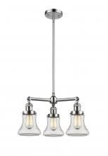 Innovations Lighting 207-PC-G192-LED - Bellmont - 3 Light - 18 inch - Polished Chrome - Stem Hung - Chandelier