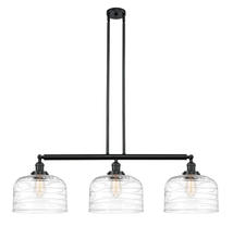 Innovations Lighting 213-BK-G713-L - Bell - 3 Light - 42 inch - Matte Black - Stem Hung - Island Light