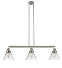 Innovations Lighting 213-SN-G42 - Cone - 3 Light - 40 inch - Brushed Satin Nickel - Stem Hung - Island Light