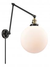 Innovations Lighting 238-BAB-G201-12 - Beacon - 1 Light - 12 inch - Black Antique Brass - Swing Arm