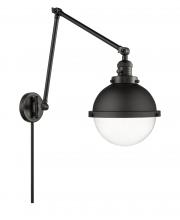 Innovations Lighting 238-BK-HFS-82-BK - Hampden - 1 Light - 9 inch - Matte Black - Swing Arm