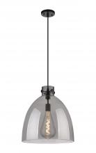 Innovations Lighting 410-1PL-BK-G412-16SM - Newton Bell - 1 Light - 16 inch - Matte Black - Cord hung - Pendant