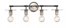 Innovations Lighting 431-4W-BSN-LED - Aurora - 4 Light - 30 inch - Black Satin Nickel - Bath Vanity Light