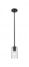 Innovations Lighting 434-1S-BK-G434-7DE - Crown Point - 1 Light - 5 inch - Matte Black - Pendant