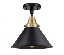 Innovations Lighting 447-1C-BAB-M10-BK - Briarcliff - 1 Light - 10 inch - Black Antique Brass - Flush Mount