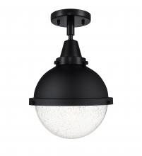 Innovations Lighting 447-1C-BK-HFS-84-BK - Hampden - 1 Light - 9 inch - Matte Black - Flush Mount