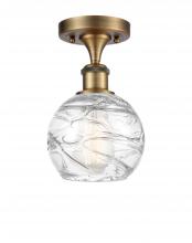 Innovations Lighting 516-1C-BB-G1213-6 - Athens Deco Swirl - 1 Light - 6 inch - Brushed Brass - Semi-Flush Mount