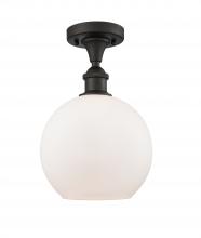 Innovations Lighting 516-1C-OB-G121-8 - Athens - 1 Light - 8 inch - Oil Rubbed Bronze - Semi-Flush Mount