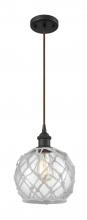 Innovations Lighting 516-1P-OB-G122-8RW - Farmhouse Rope - 1 Light - 8 inch - Oil Rubbed Bronze - Cord hung - Mini Pendant