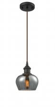 Innovations Lighting 516-1P-OB-G93 - Fenton - 1 Light - 7 inch - Oil Rubbed Bronze - Cord hung - Mini Pendant