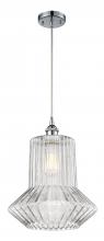  516-1P-PC-G212-LED - Springwater - 1 Light - 12 inch - Polished Chrome - Cord hung - Mini Pendant