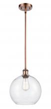 Innovations Lighting 516-1S-AC-G124-10 - Athens - 1 Light - 10 inch - Antique Copper - Mini Pendant