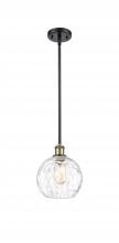 Innovations Lighting 516-1S-BAB-G1215-8 - Athens Water Glass - 1 Light - 8 inch - Black Antique Brass - Mini Pendant