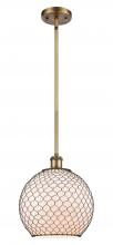 Innovations Lighting 516-1S-BB-G121-10CBK - Farmhouse Chicken Wire - 1 Light - 10 inch - Brushed Brass - Mini Pendant