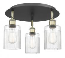 Innovations Lighting 516-3C-BAB-G342 - Hadley - 3 Light - 16 inch - Black Antique Brass - Flush Mount