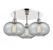 Innovations Lighting 516-3C-PN-G247 - Gorham - 3 Light - 21 inch - Polished Nickel - Flush Mount