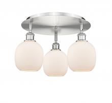 Innovations Lighting 516-3C-SN-G101 - Belfast - 3 Light - 18 inch - Satin Nickel - Flush Mount