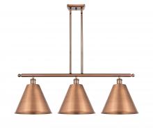 Innovations Lighting 516-3I-AC-MBC-12-AC - Berkshire - 3 Light - 39 inch - Antique Copper - Cord hung - Island Light