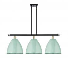 Innovations Lighting 516-3I-BAB-MBD-12-SF - Plymouth - 3 Light - 39 inch - Black Antique Brass - Cord hung - Island Light