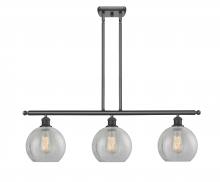 Innovations Lighting 516-3I-BK-G125 - Athens - 3 Light - 36 inch - Matte Black - Cord hung - Island Light