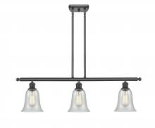  516-3I-BK-G2812 - Hanover - 3 Light - 36 inch - Matte Black - Cord hung - Island Light