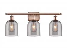 Innovations Lighting 516-3W-AC-G558-6SM - Bella - 3 Light - 26 inch - Antique Copper - Bath Vanity Light