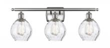  516-3W-SN-G362-LED - Waverly - 3 Light - 26 inch - Brushed Satin Nickel - Bath Vanity Light