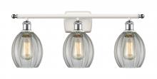 Innovations Lighting 516-3W-WPC-G82 - Eaton - 3 Light - 26 inch - White Polished Chrome - Bath Vanity Light