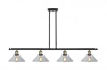 Innovations Lighting 516-4I-BAB-G132-LED - Orwell - 4 Light - 48 inch - Black Antique Brass - Cord hung - Island Light