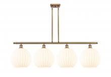 Innovations Lighting 516-4I-BB-G1217-12WV - White Venetian - 4 Light - 50 inch - Brushed Brass - Stem Hung - Island Light