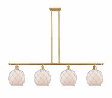 Innovations Lighting 516-4I-SG-G121-8RW - Farmhouse Rope - 4 Light - 48 inch - Satin Gold - Cord hung - Island Light