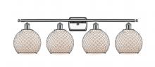 Innovations Lighting 516-4W-PC-G121-8CBK - Farmhouse Chicken Wire - 4 Light - 38 inch - Polished Chrome - Bath Vanity Light