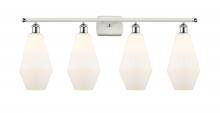 Innovations Lighting 516-4W-WPC-G651-7 - Cindyrella - 4 Light - 37 inch - White Polished Chrome - Bath Vanity Light