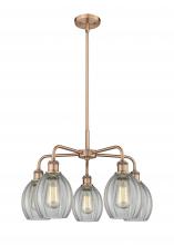 Innovations Lighting 516-5CR-AC-G82 - Eaton - 5 Light - 24 inch - Antique Copper - Chandelier