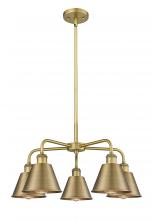 Innovations Lighting 516-5CR-BB-M8-BB - Ballston - 5 Light - 25 inch - Brushed Brass - Chandelier